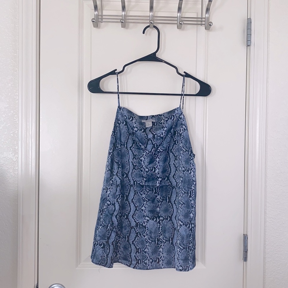 Silky Snake Print Tank